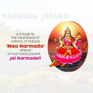 Narmada Jayanti poster Maker