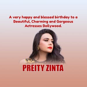 Preity Zinta Birthday post