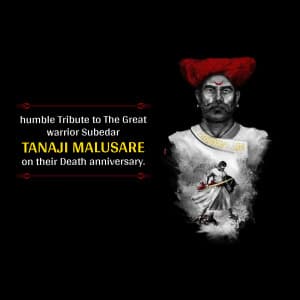 Tanaji Malusare Death Anniversary marketing poster
