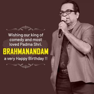 Brahmanandam Birthday advertisement banner