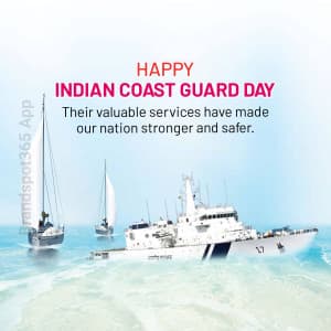 Indian Coast Guard Day event advertisement