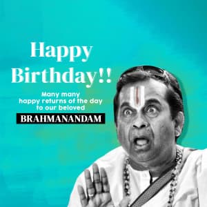 Brahmanandam Birthday ad post