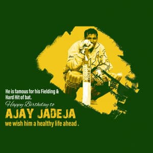 Ajay Jadeja Birthday image