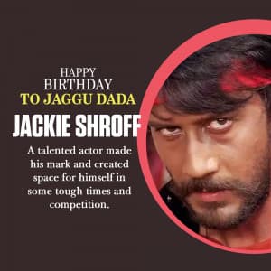 Jackie Shroff Birthday banner