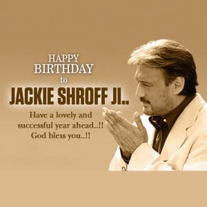 Jackie Shroff Birthday poster