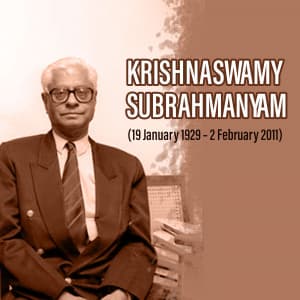 Krishnaswamy Subrahmanyam Punyatithi advertisement banner