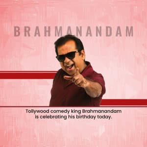 Brahmanandam Birthday poster Maker