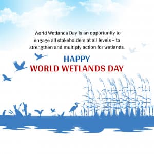 World Wetlands day Facebook Poster