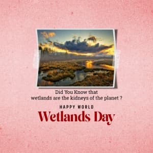 World Wetlands day poster Maker