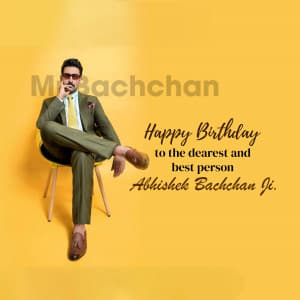 Abhishek Bachchan Birthday creative image
