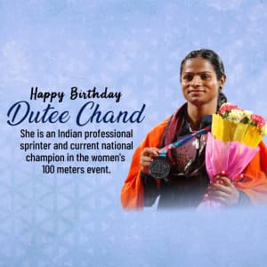 Dutee Chand - Birthday Instagram Post