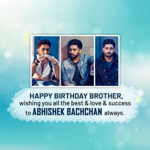Abhishek Bachchan Birthday poster Maker