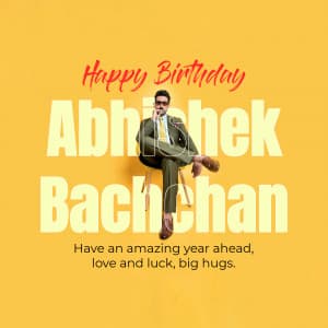 Abhishek Bachchan Birthday event advertisement