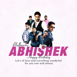 Abhishek Bachchan Birthday graphic