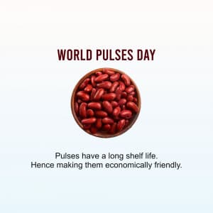 World Pulses day marketing poster