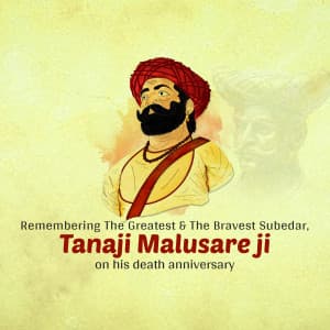 Tanaji Malusare Death Anniversary Instagram Post