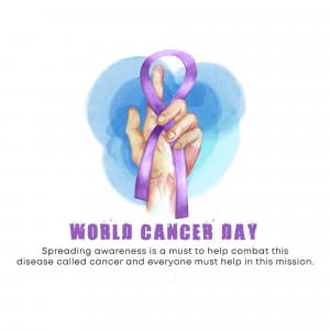 World Cancer Day marketing poster