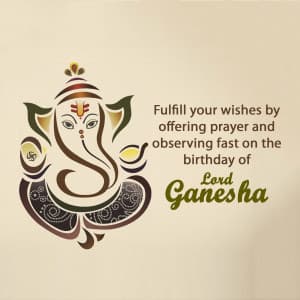 Ganesh Jayanti Facebook Poster