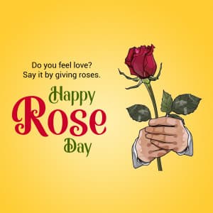 Rose Day marketing flyer