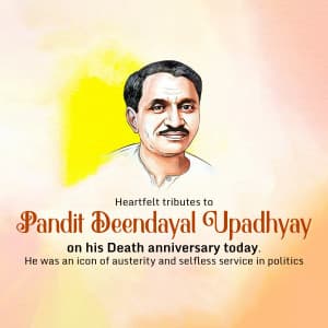 Pandit Deendayal Upadhyay Punyatithi advertisement banner