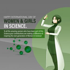 International Day Women and Girls in Science ad post