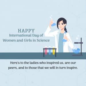 International Day Women and Girls in Science greeting image