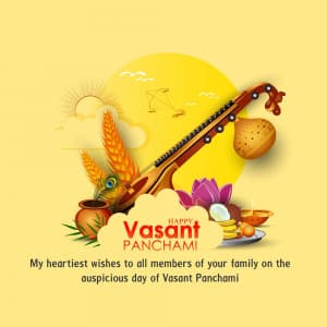 Vasant Panchami creative image