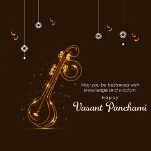 Vasant Panchami whatsapp status poster