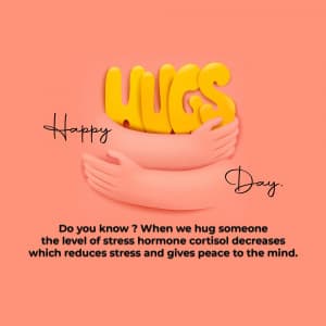 Hug Day advertisement banner