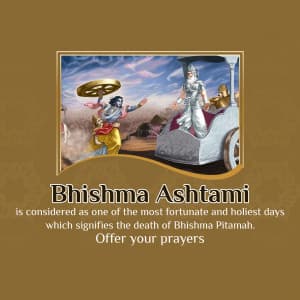 Bhishma Ashtami marketing poster