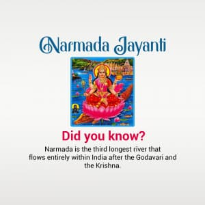 Narmada Jayanti event advertisement