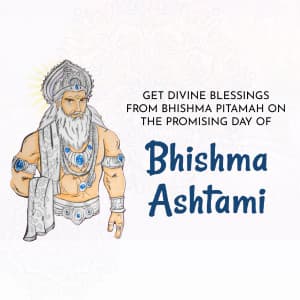 Bhishma Ashtami whatsapp status poster