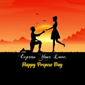 Happy Propose Day greeting image
