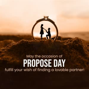 Happy Propose Day marketing poster