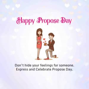 Happy Propose Day marketing flyer