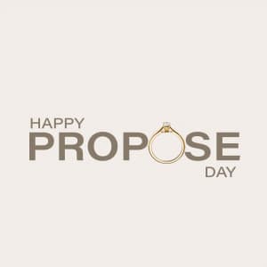 Happy Propose Day whatsapp status poster