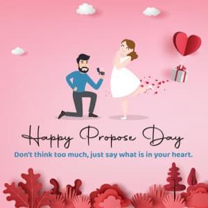 Happy Propose Day poster Maker