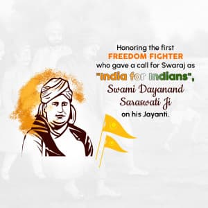 Dayanand Saraswati Janm Jayanti graphic