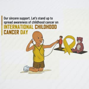 International Childhood Cancer Day ad post