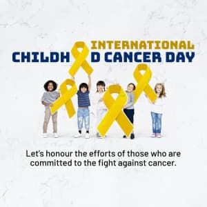 International Childhood Cancer Day greeting image