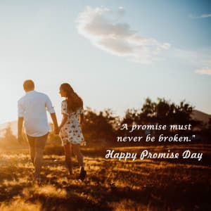 Promise Day whatsapp status poster