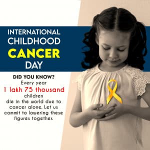 International Childhood Cancer Day graphic