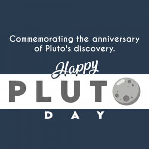 Pluto Day greeting image