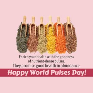 World Pulses day event advertisement