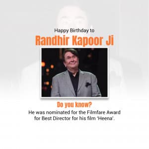 Randhir Kapoor Birthday graphic