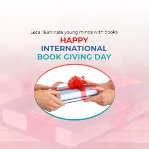 International Book Giving Day advertisement banner