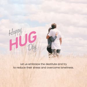 Hug Day Facebook Poster