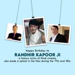 Randhir Kapoor Birthday creative image