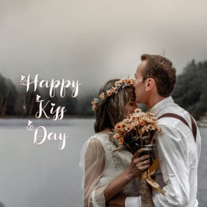 Kissing Day (Valentine Week) advertisement banner