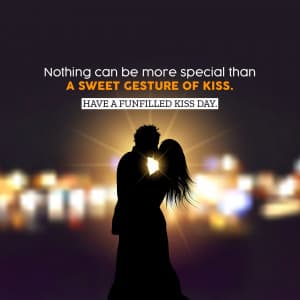 Kissing Day (Valentine Week) ad post